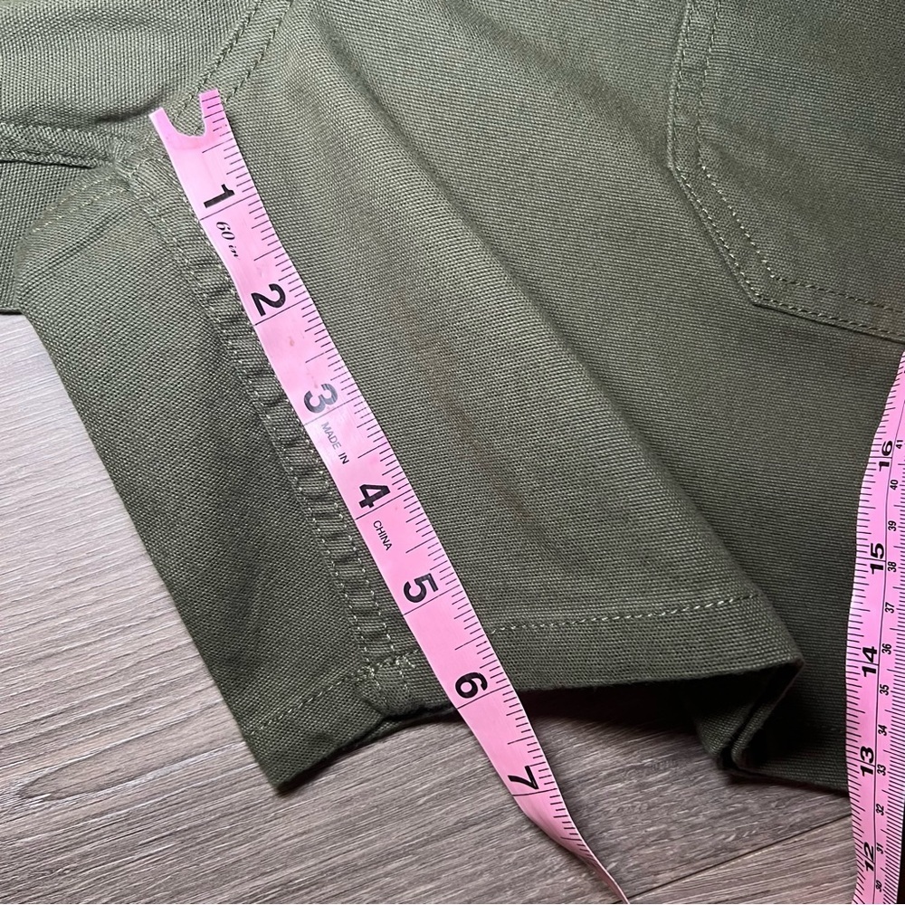 NWT Carhartt Women’s Rugged Flex Canvas Work Short Relaxed Fit Basil - Picture 5 of 15